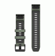 QuickFit 22 Watch Bands, Willow/Graphite Silicone - 22 mm - 010-13392-04 - Garmin